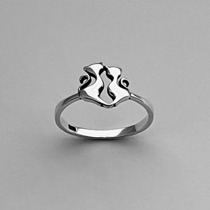 Sterling Silver Cat and Kitten Ring, Kitty Cats, Silver Rings, Kids Jewelry
